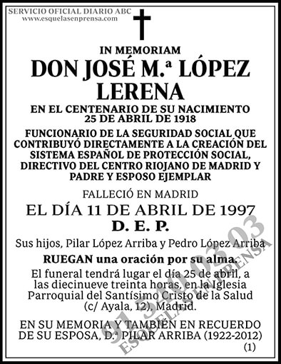 José M.ª López Lerena